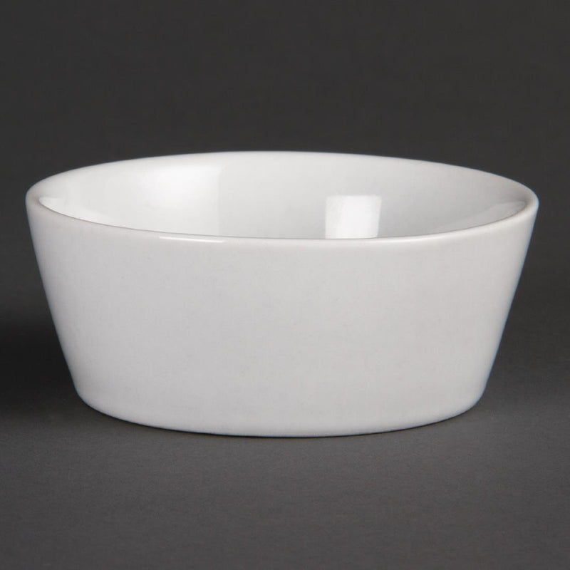 Olympia Whiteware Sloping Edge Bowls 90mm (Pack of 12)