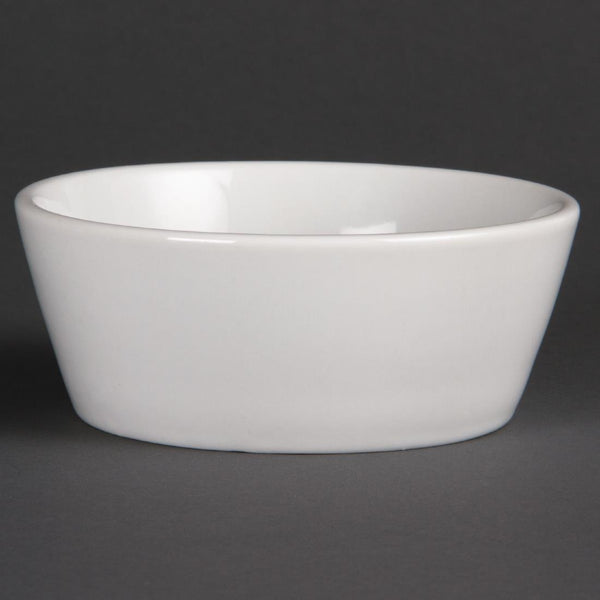 Olympia Whiteware Sloping Edge Bowls 120mm (Pack of 12)