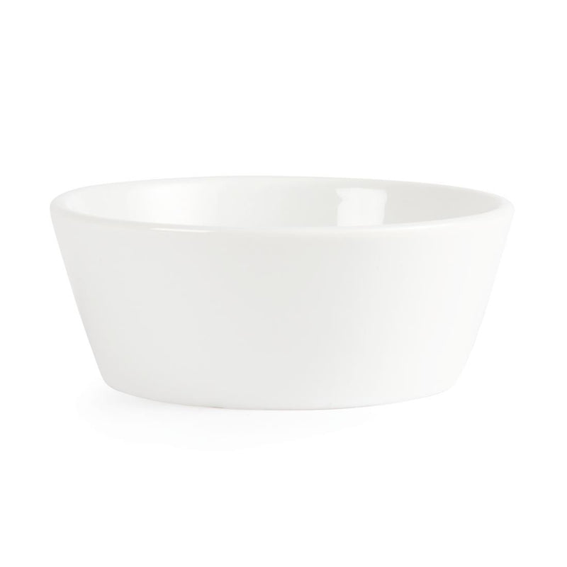 Olympia Whiteware Sloping Edge Bowls 120mm (Pack of 12)