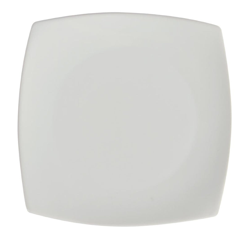 Olympia Whiteware Rounded Square Plates 185mm (Pack of 12)