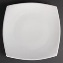 Olympia Whiteware Abgerundete, quadratische Teller, 305 mm, 6 Stück