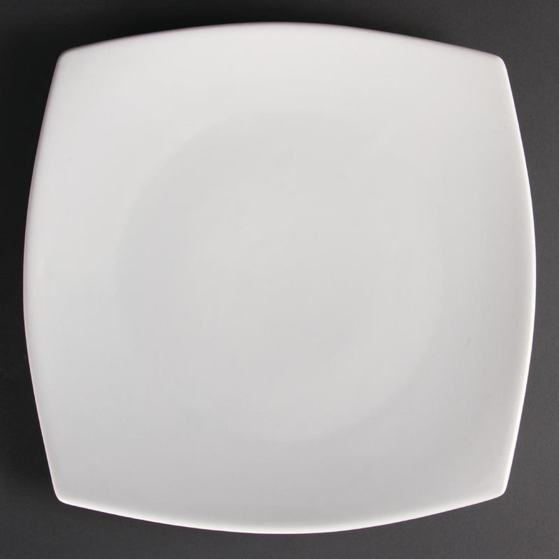 Olympia Whiteware Rounded Square Plates 305mm (Pack of 6)