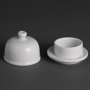 Olympia Whiteware Butter Dish with Cloche 50ml 1.8oz (Pack of 6)