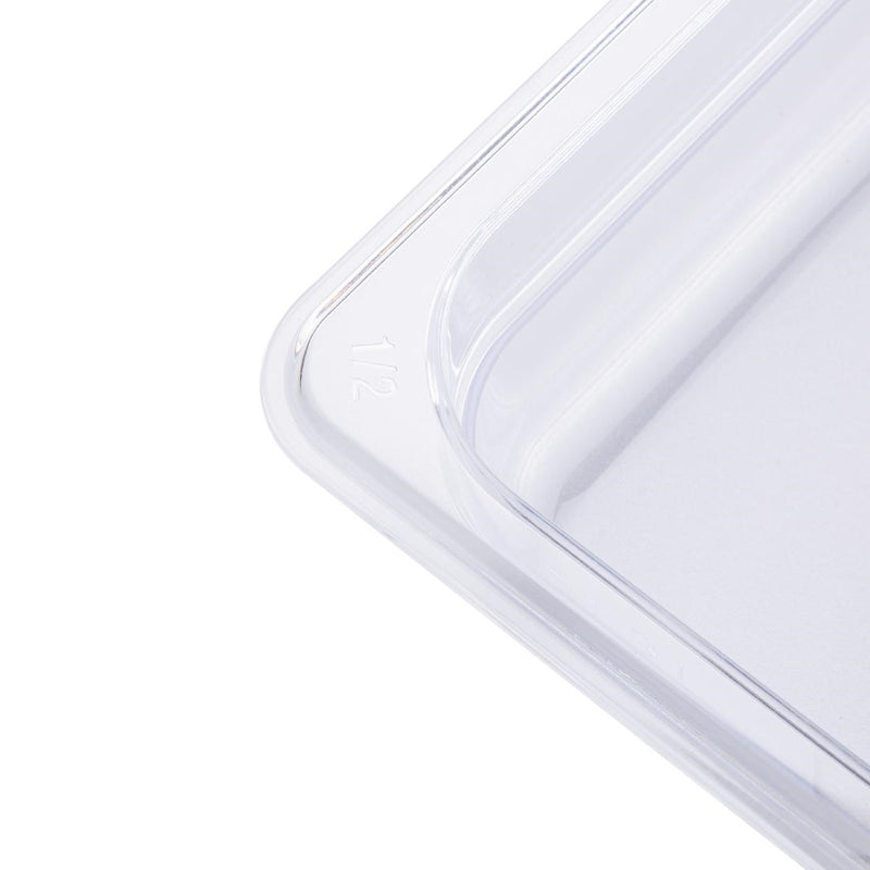 Vogue Polycarbonate 1/2 Gastronorm Container 65mm Clear