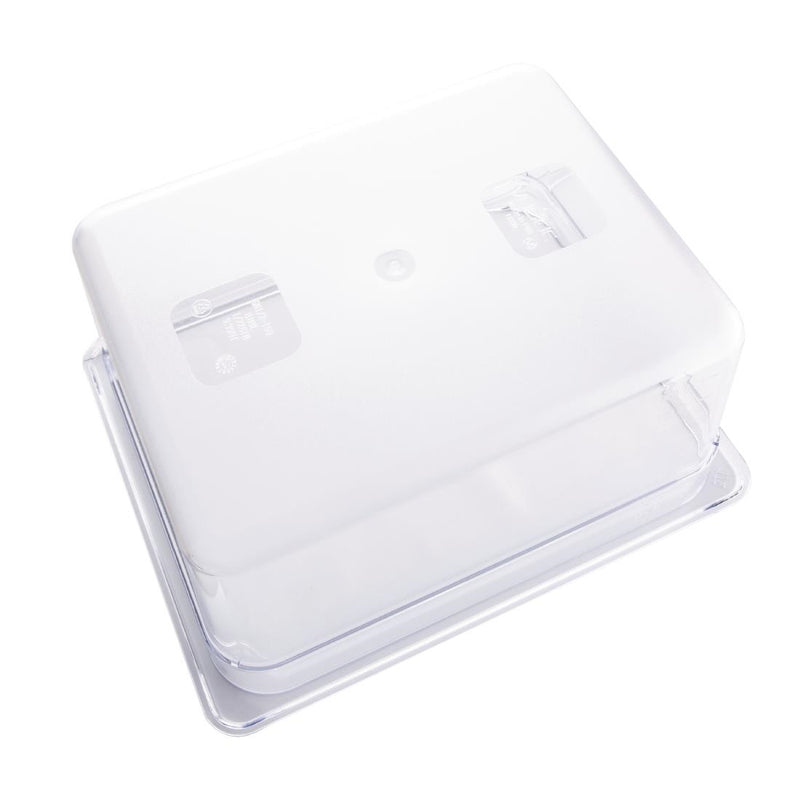 Vogue Polycarbonate 1/2 Gastronorm Container 150mm Clear