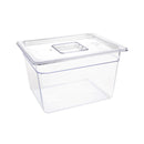 Vogue Polycarbonate 1/2 Gastronorm Container 200mm Clear