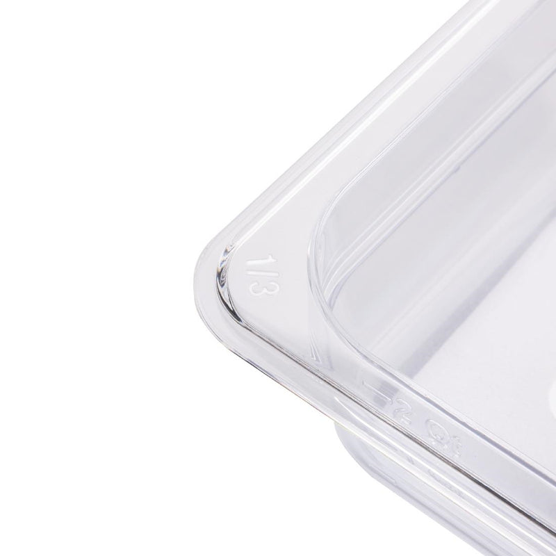 Vogue Polycarbonate 1/3 Gastronorm Container 100mm Clear