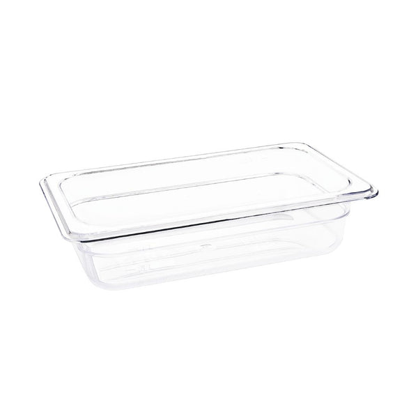 Vogue Polycarbonat 1/4 Gastronormbehälter 65 mm, transparent