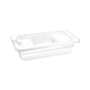 Vogue Polycarbonate 1/4 Gastronorm Container 65mm Clear