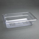 Vogue Polycarbonate 1/4 Gastronorm Container 65mm Clear