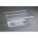 Récipient gastronorme 1/4 en polycarbonate Vogue 100 mm transparent
