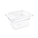 Vogue Polycarbonate 1/6 Gastronorm Container 100mm Clear