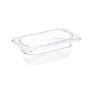 Récipient gastronorme 1/9 en polycarbonate Vogue 65 mm transparent