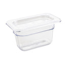 Vogue Polycarbonate 1/9 Gastronorm Container 100mm Clear