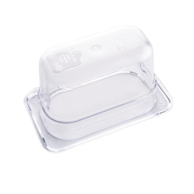 Vogue Polycarbonate 1/9 Gastronorm Container 100mm Clear