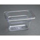 Vogue Polycarbonate 1/9 Gastronorm Container 100mm Clear