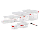 Araven Polypropylen 1/9 Gastronorm-Vorratsbehälter für Lebensmittel, 1 l, 4 Stück