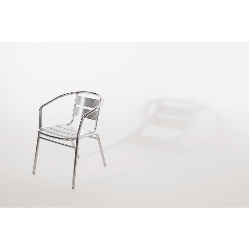 Bolero Aluminium Stacking Chairs (Pack of 4)