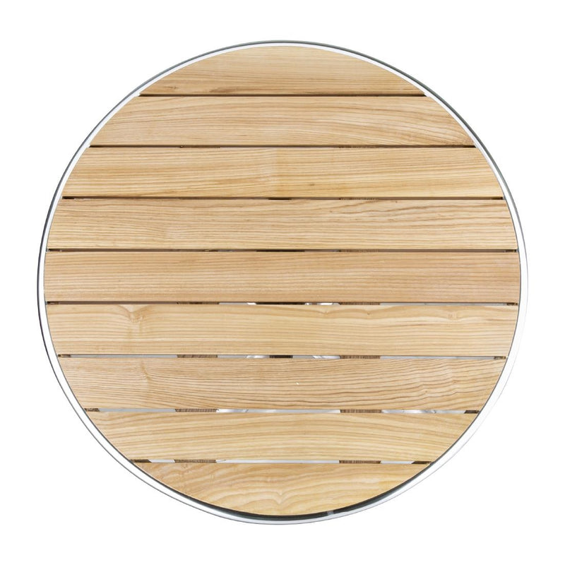 Bolero Round Flip Top Table Ash 600mm