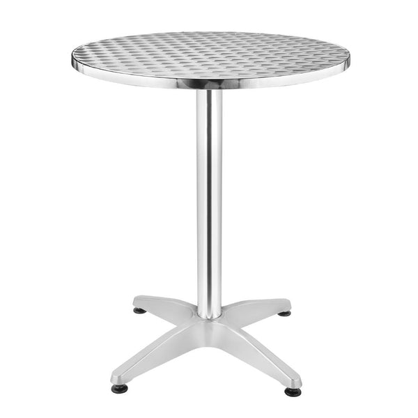 Bolero Steel and Aluminium Round Bistro Table 800mm