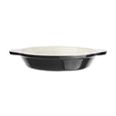 Vogue Black Cast Iron Round Gratin Dish 750ml