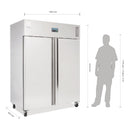 Polar U-Series Upright Double Door Fridge 1300Ltr