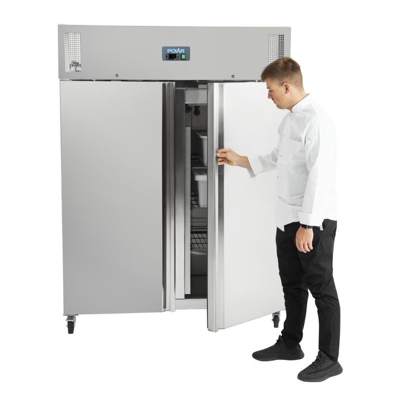 Polar U-Serie Stand-Doppeltür-Gefrierschrank 1300Ltr