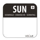 Dissolvable Food Rotation Labels Sunday (Pack of 1000)