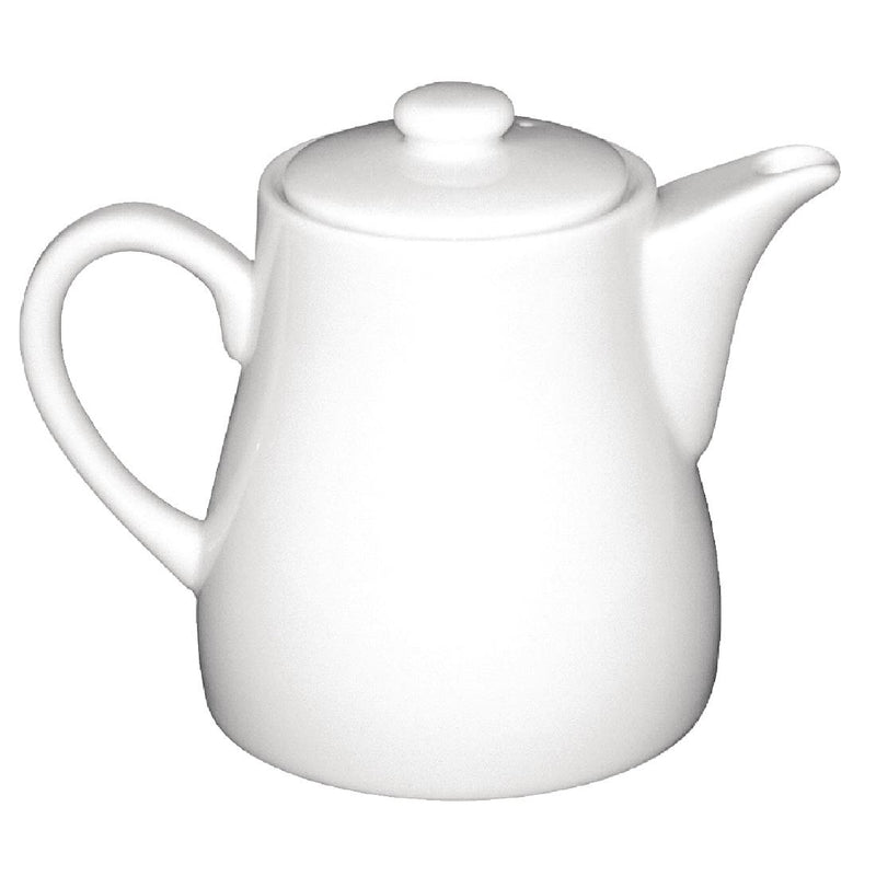 Olympia Whiteware Teapots 483ml (Pack of 4)