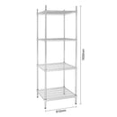 Vogue 4 Tier Wire Tower Unit 610x610mm