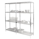 Etagères en Fil Chromé Vogue 1525x457mm (Pack de 2)