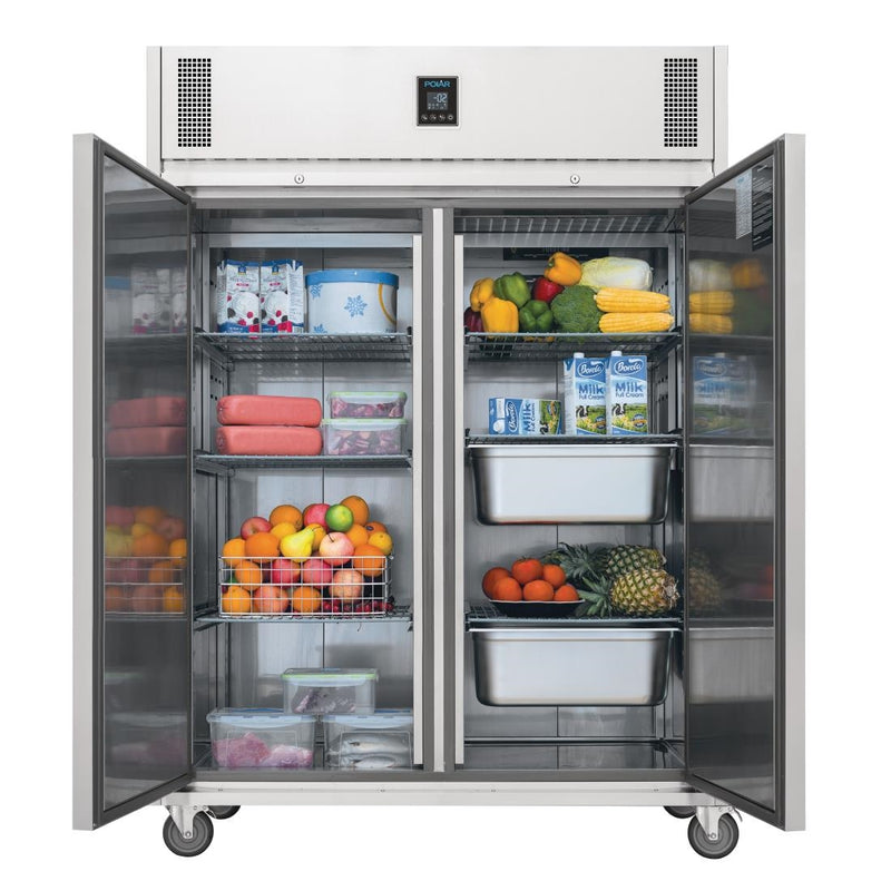 Polar U-Serie Premium Doppeltür-Kühlschrank 1170Ltr