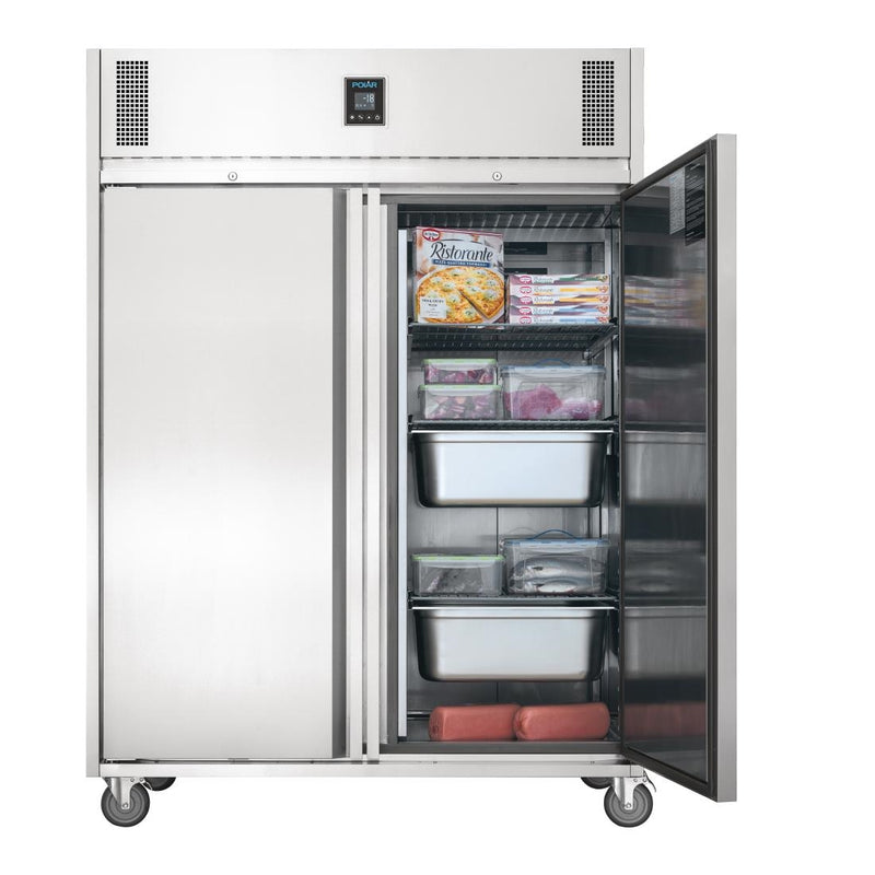 Polar U-Serie Premium Doppeltür-Gefrierschrank 1170Ltr