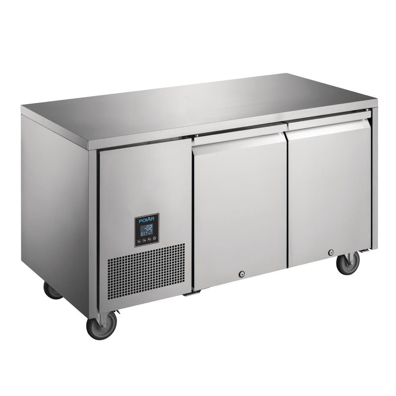 Polar U-Serie Premium Doppeltür-Thekenkühlschrank 267Ltr