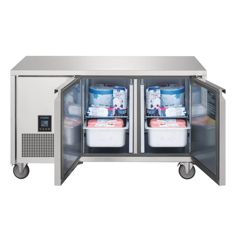 Polar U-Serie Premium Doppeltür-Thekenkühlschrank 267Ltr