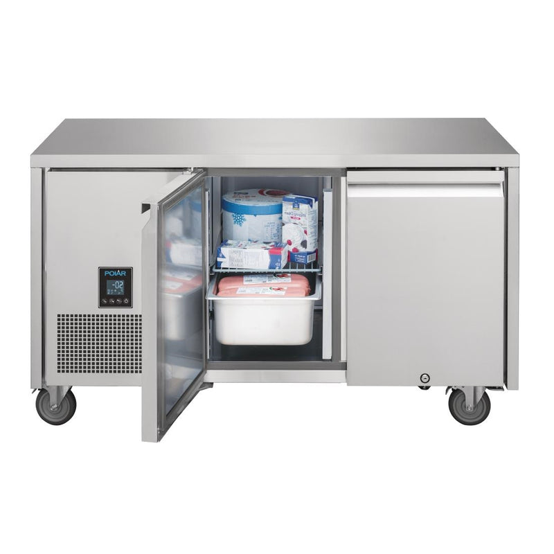 Polar U-Serie Premium Doppeltür-Thekenkühlschrank 267Ltr