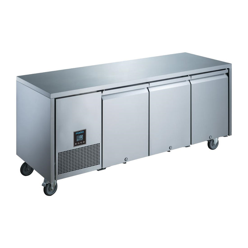 Polar U-Serie Premium Dreitür-Thekenkühlschrank 420Ltr