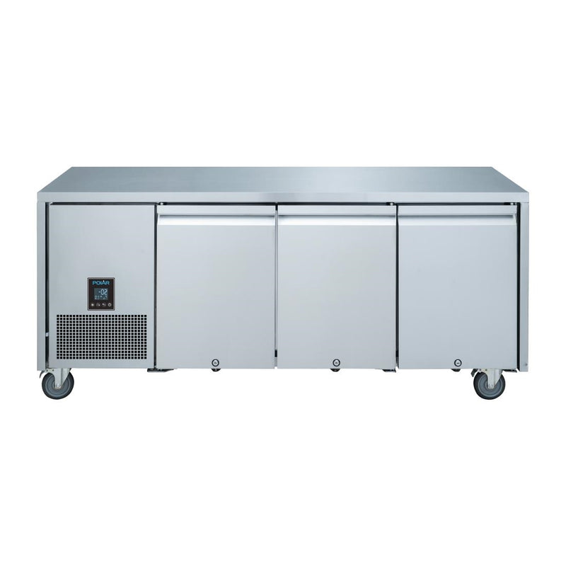 Polar U-Serie Premium Dreitür-Thekenkühlschrank 420Ltr