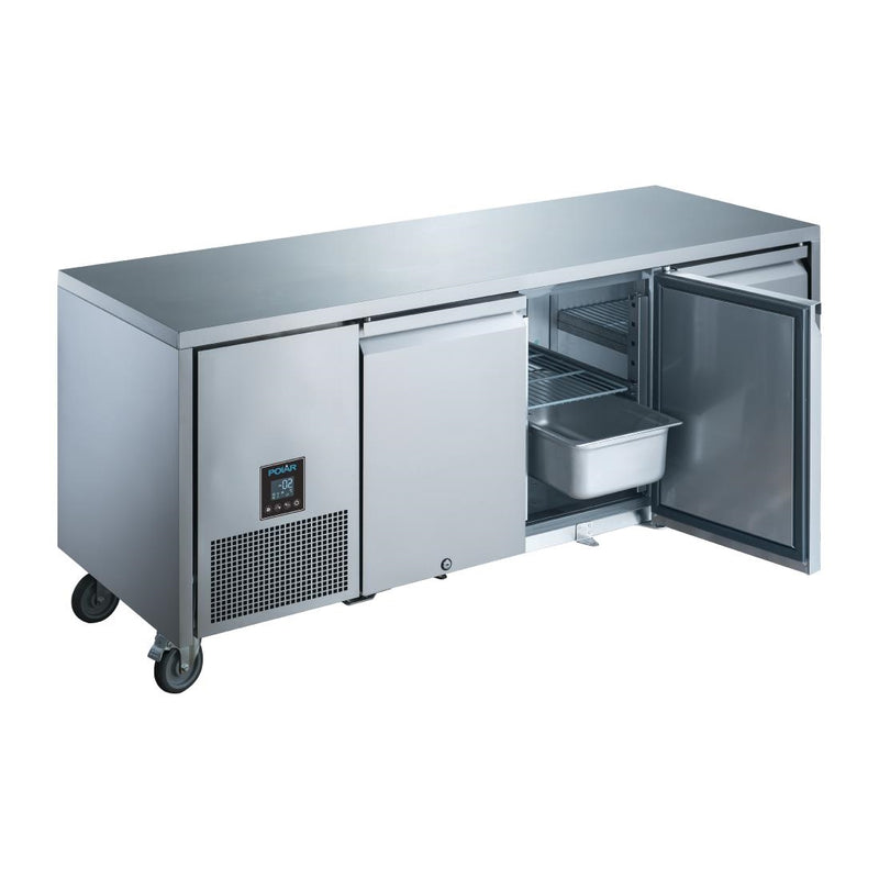 Polar U-Serie Premium Dreitür-Thekenkühlschrank 420Ltr