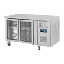 Polar U-Series 2 Door Counter Fridge with Glass Doors