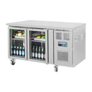 Polar U-Series 2 Door Counter Fridge with Glass Doors