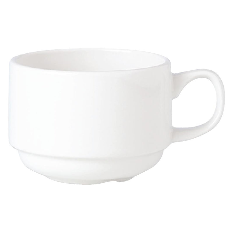 Steelite Simplicity Slimline-Stapelbecher, Weiß, 200 ml, 36 Stück