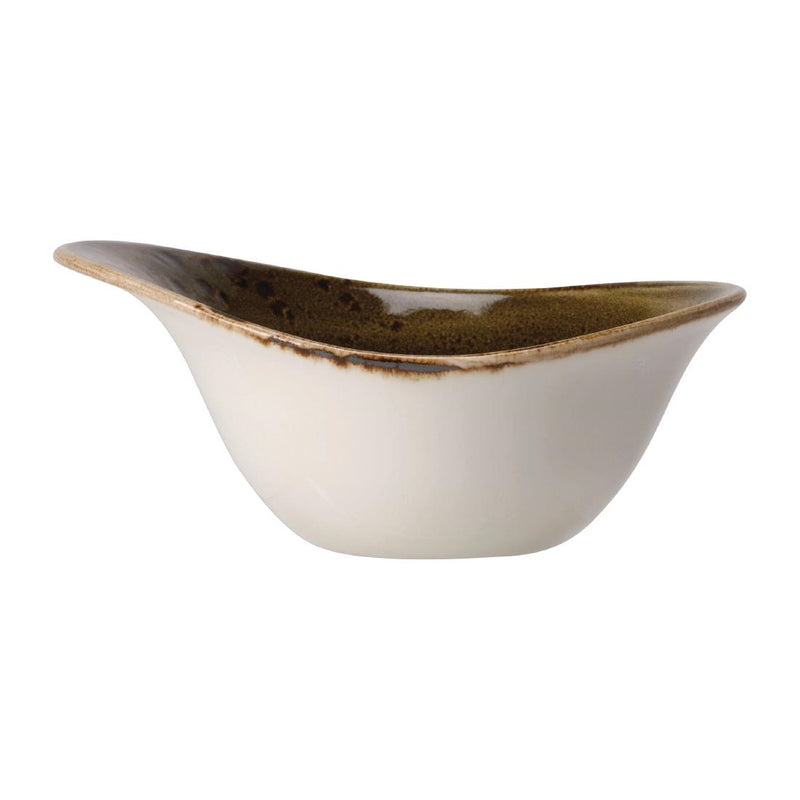 Steelite Craft Brown Freestyle Bowls 180mm (Pack of 12)