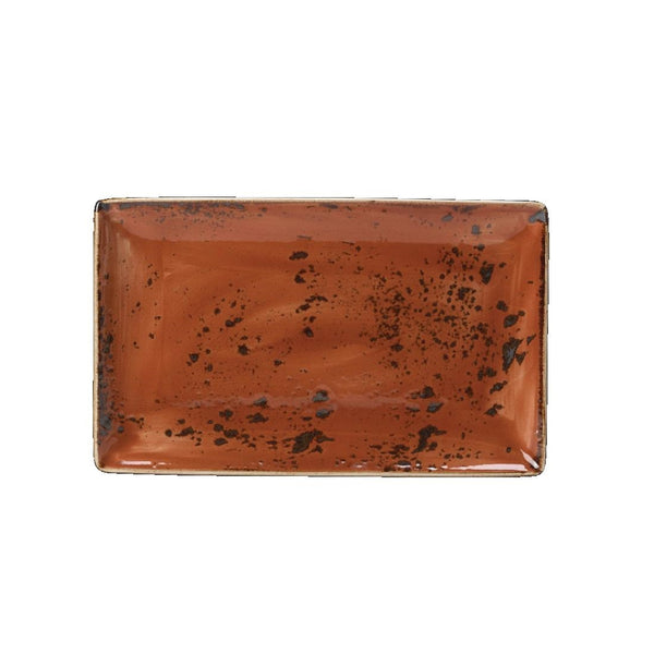 Steelite Craft Terracotta Rectangular Platters 270mm (Pack of 6)