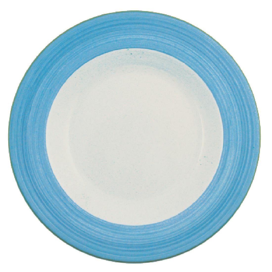 25 Plate Rio Steelite Rio Blue Slimline Plates 255mm (Pack of 24)