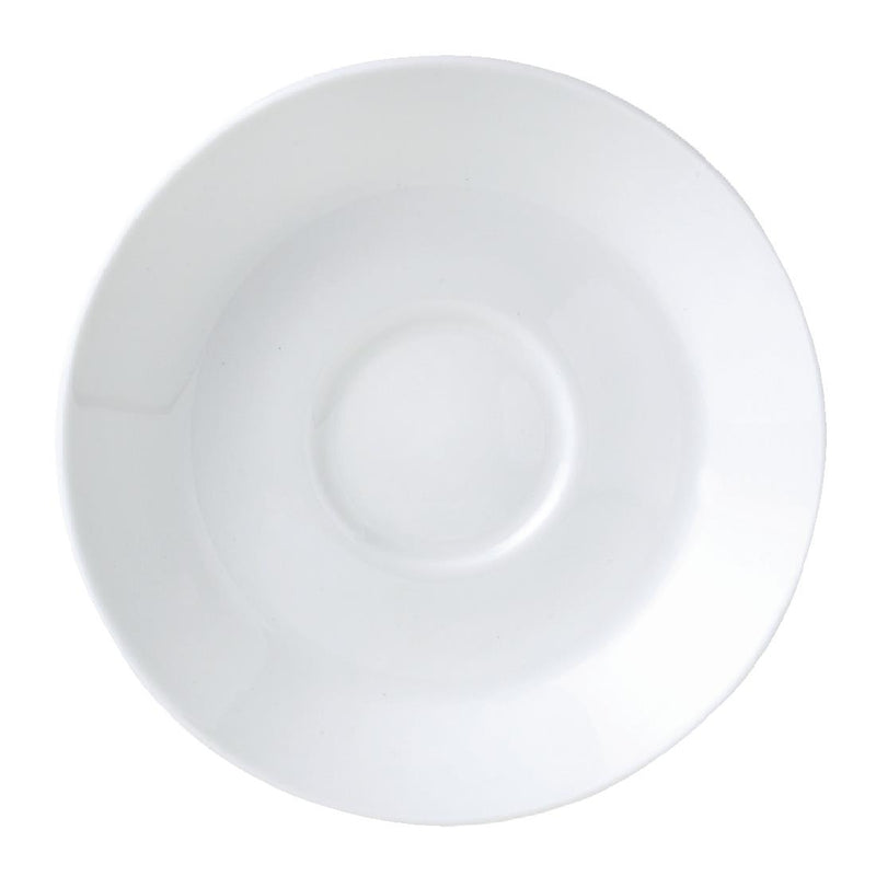 Steelite Monaco White Mandarin Tea Saucers Single Well 150mm (Pack of 36)