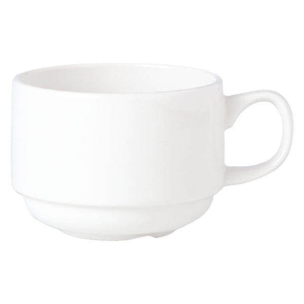 Steelite Simplicity White Stacking Espresso Cups 100ml (Pack of 12)