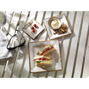 Steelite Craft Melamine Square Plates White 228mm (Pack of 6)