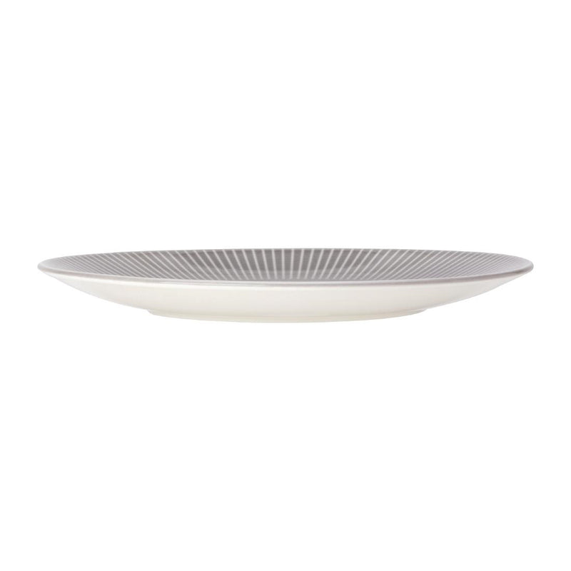 Steelite Willow Mist Gourmet Coupe Plates Grey 280mm (Pack of 6)