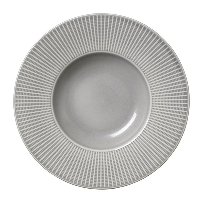 Steelite Willow Mist Gourmet Deep Rimmed Bowls Grey 285mm (Pack of 6)